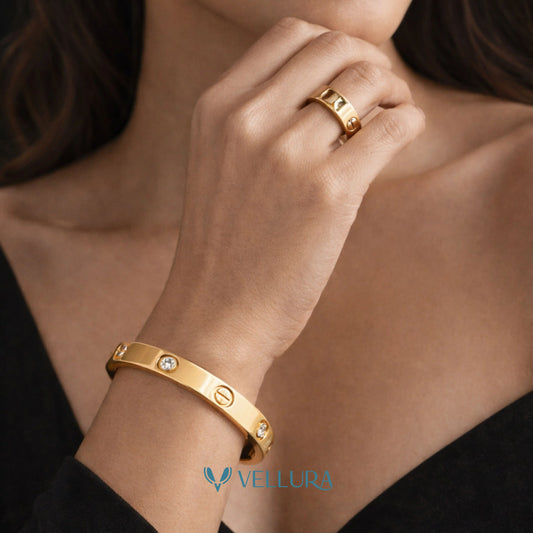 Cartier-Inspired Bracelet & Ring Combo