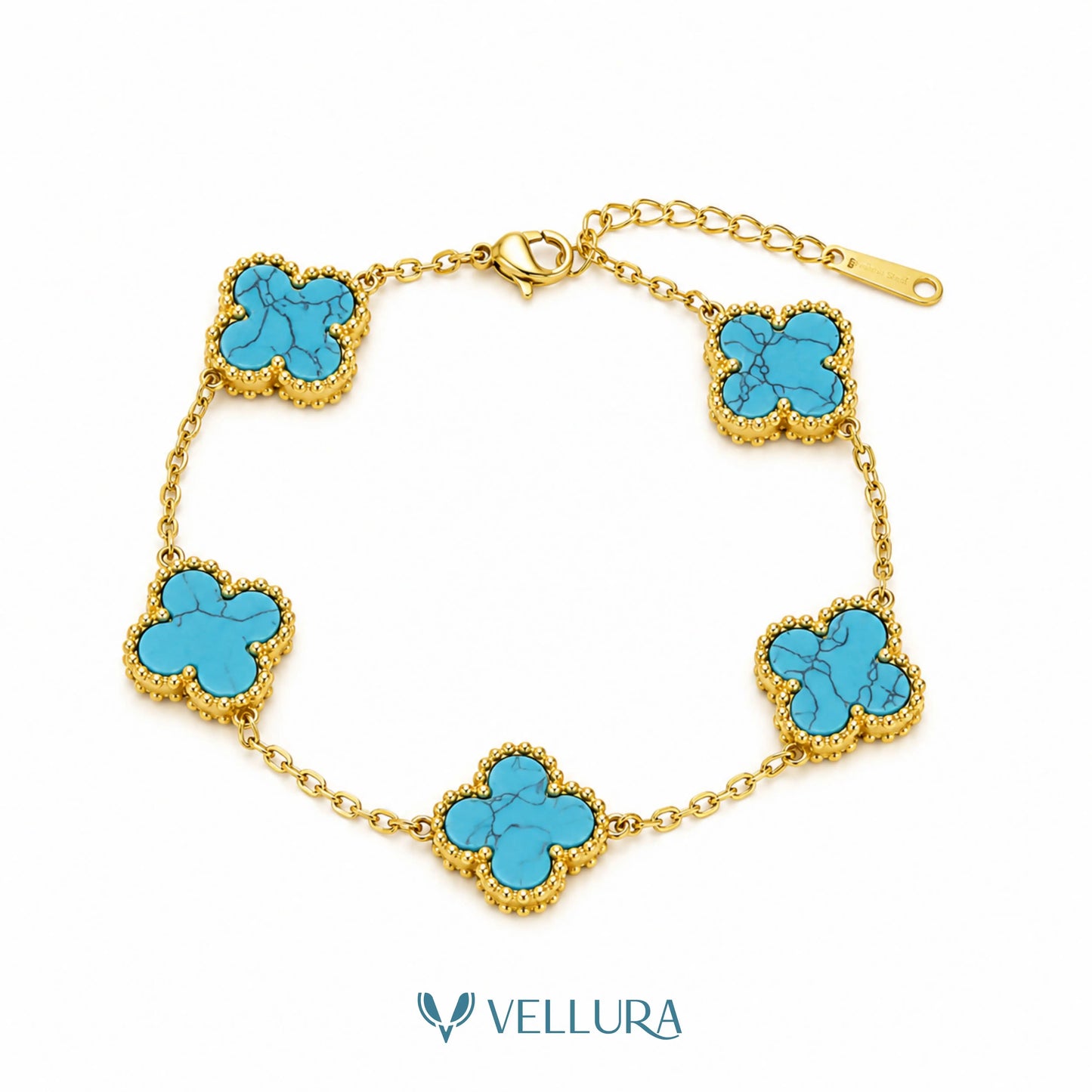 Turquoise Clover Bracelet