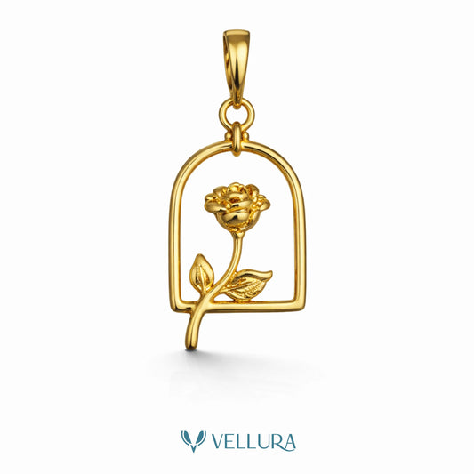 Heart Love Pendant with Swarovski Stone