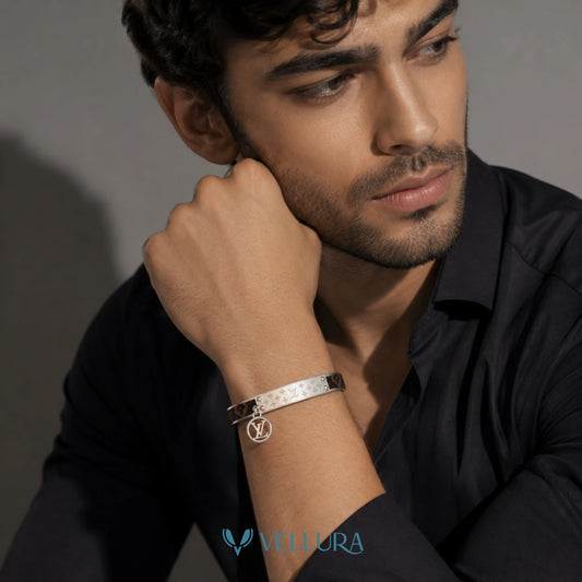 LV INSPIRED-Charm Cuff Bracelet