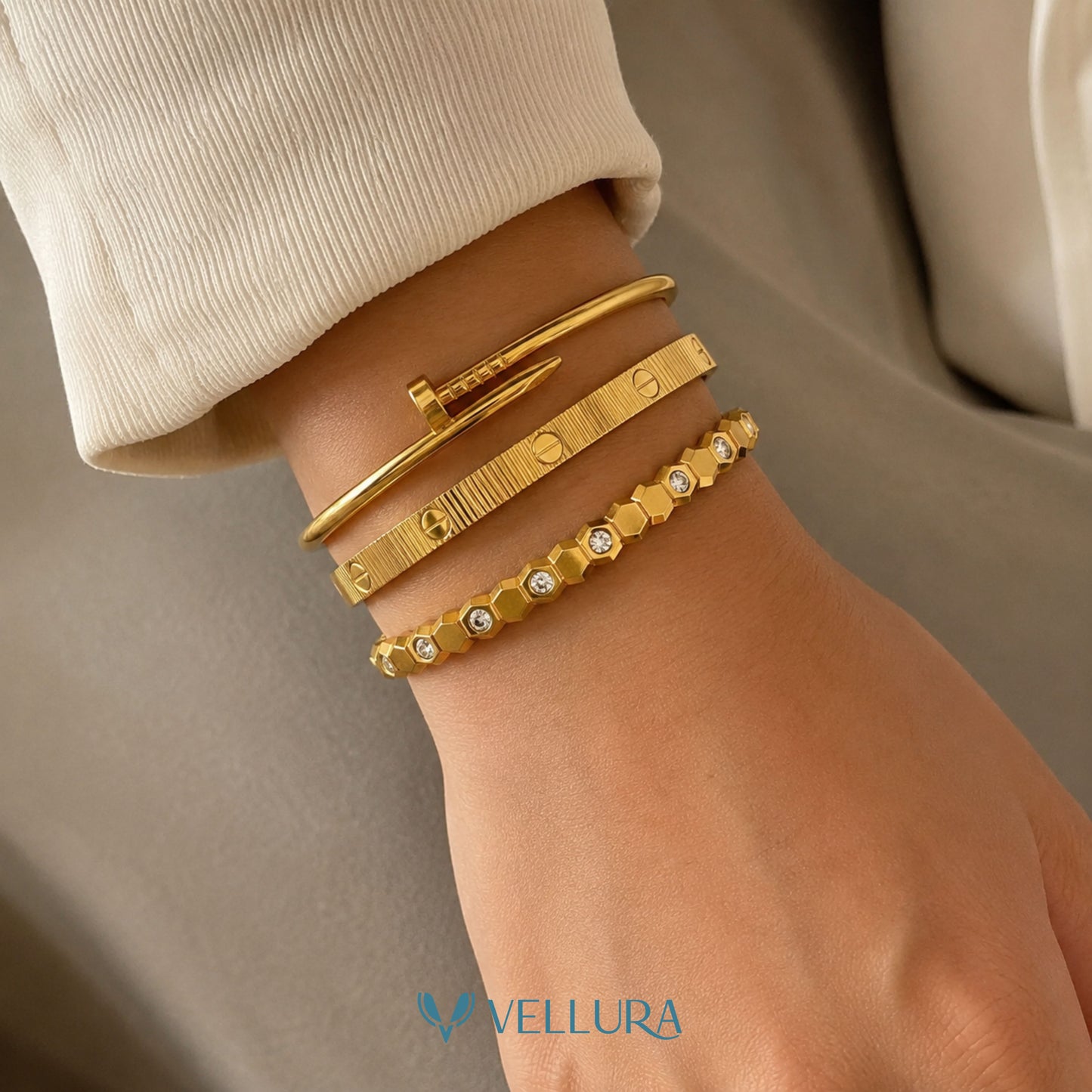 Gold Bracelet Stack