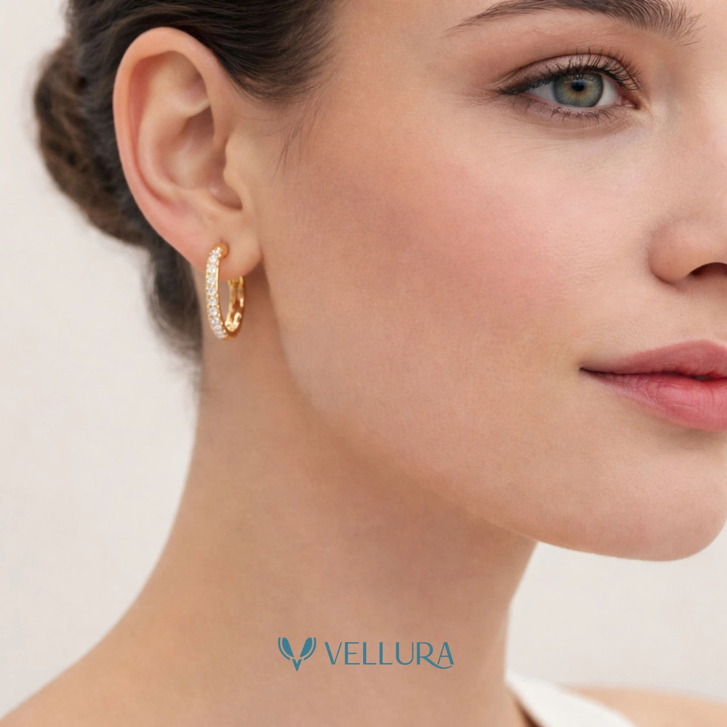 Crystal Hoop Earrings
