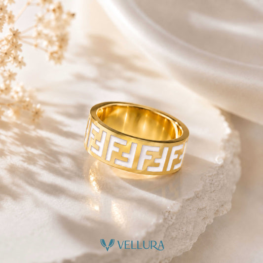 FEŋďi INSPIRED- Geometric Designer Ring