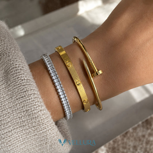 Gold Bracelet Stack 4