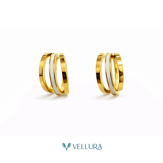 Triple Band Hoop Earrings