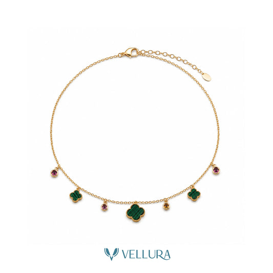 Green Clover Charm Necklace