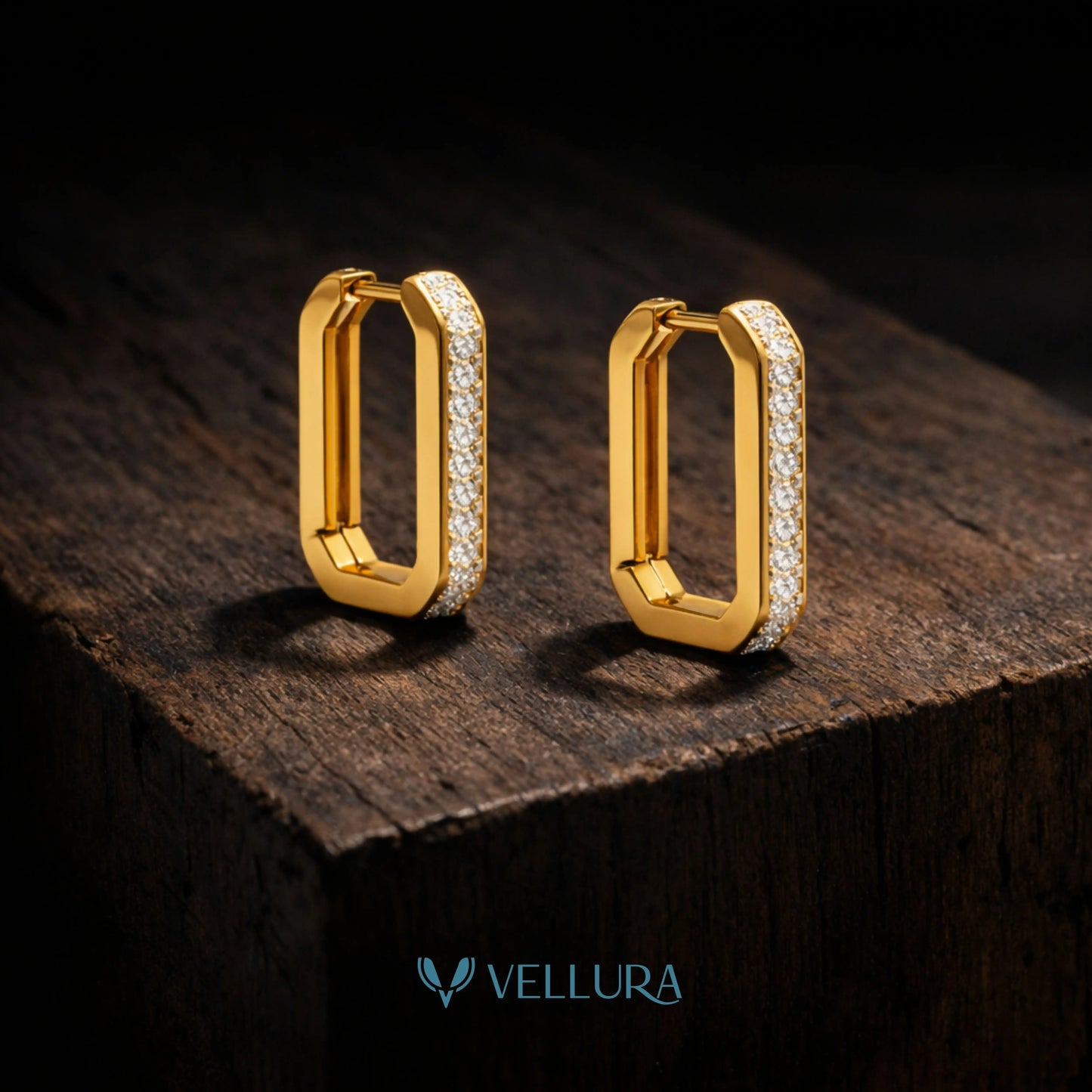 Crystal Huggie Earrings