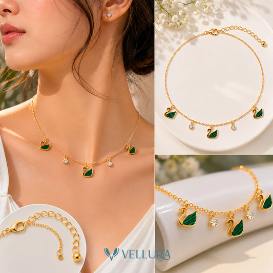 Swan Charm Necklace