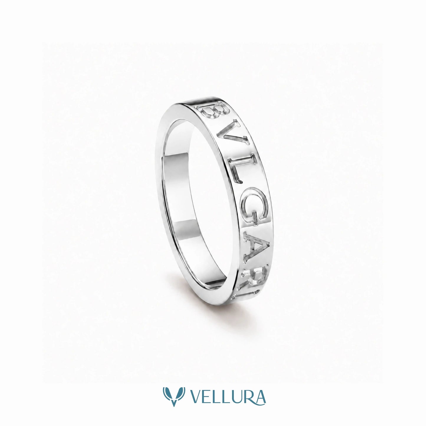 Bvlgari Inspired Engraved Ring