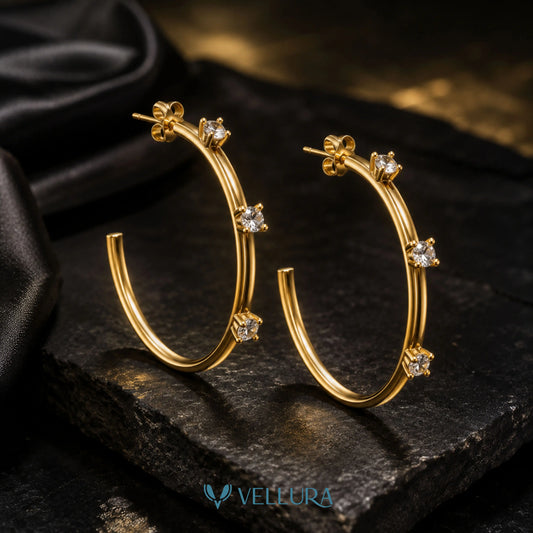 CZ Hoop Earrings
