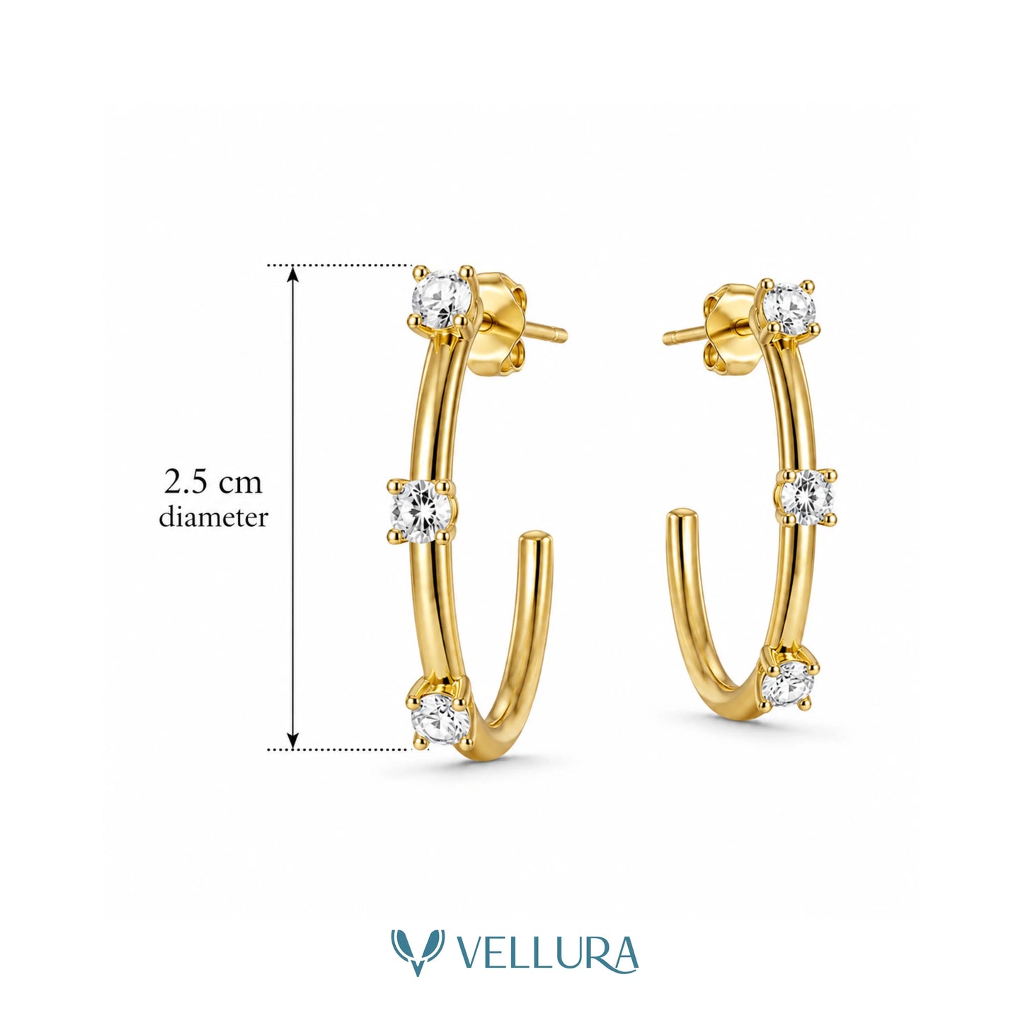 CZ Hoop Earrings