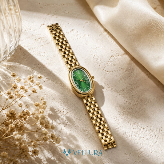 Emerald Grace Oval Watch-Cartier Insipred