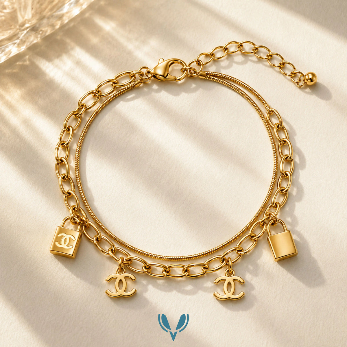 Gucci Inspired Charm Bracelet VEL-0001