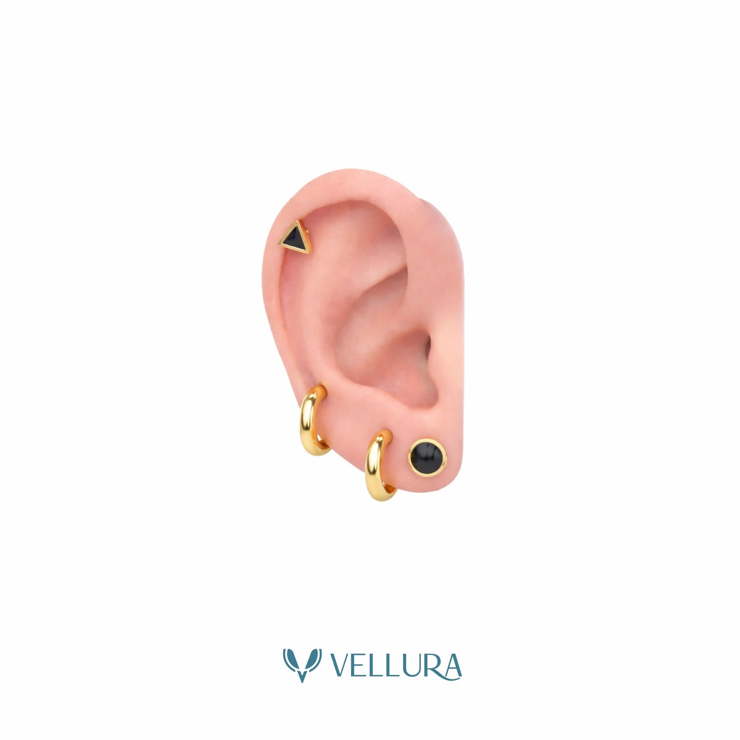 Minimal Earring Combo Set – Studs & Hoops