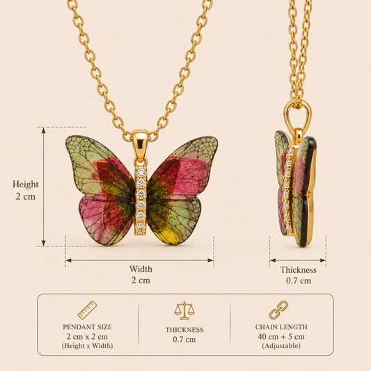 Multicolor Butterfly Pendant