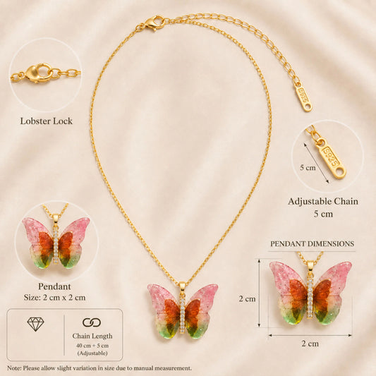 Pastel Butterfly Pendant