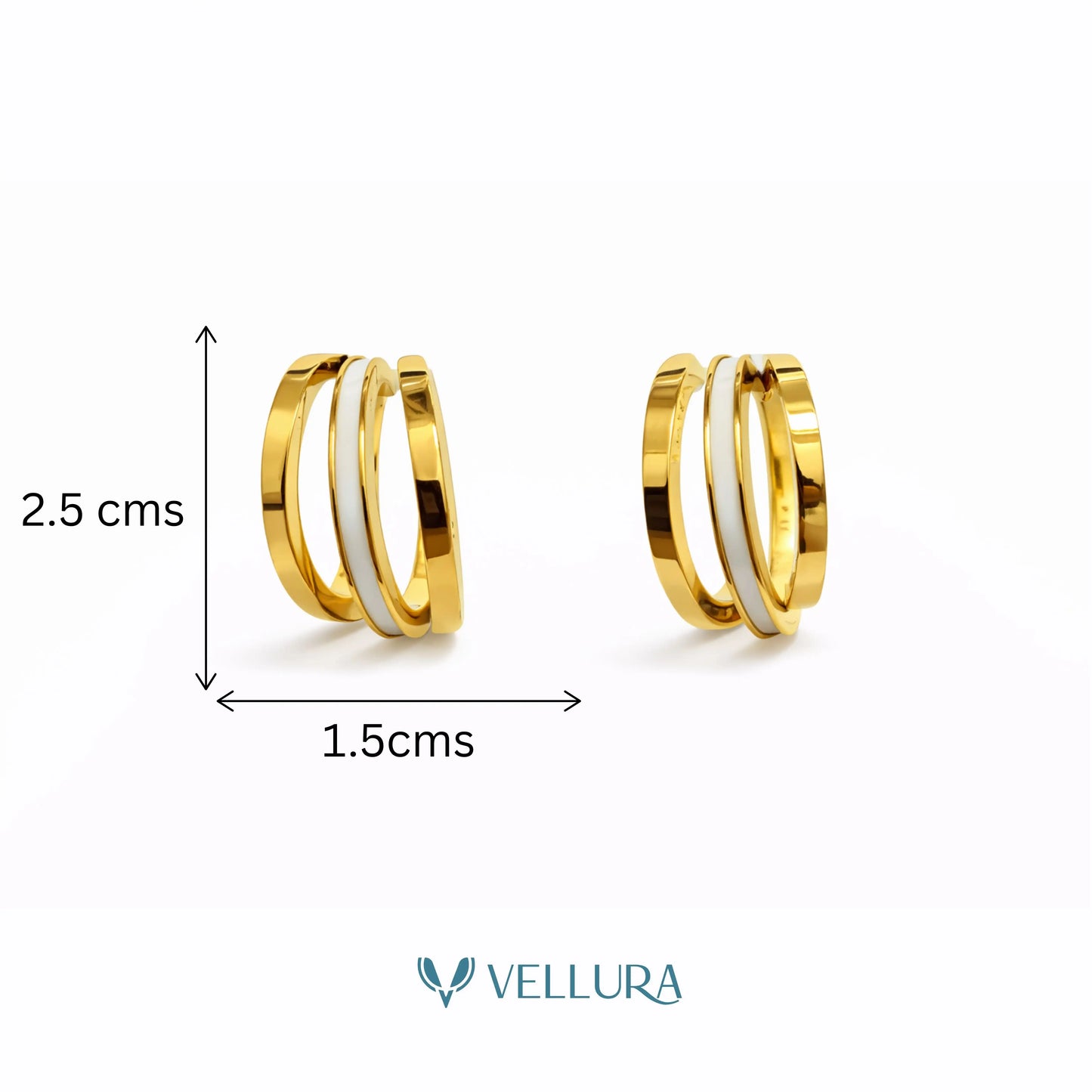 Triple Band Hoop Earrings