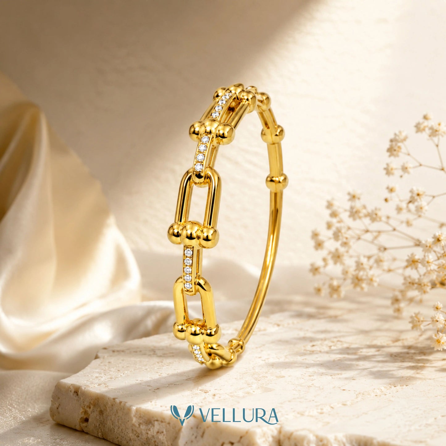 Crystal Link Bangle