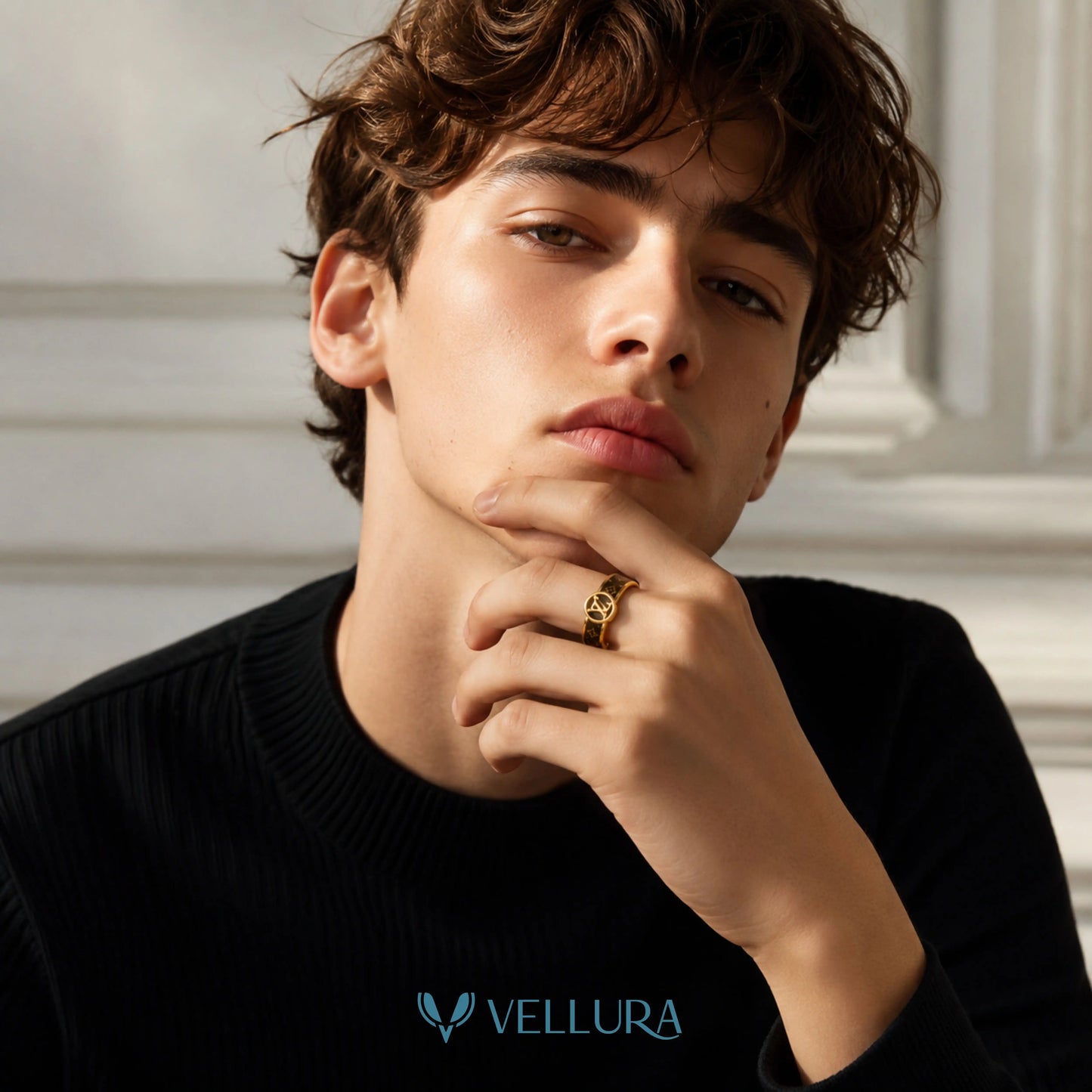 LV-INSIPRED Medallion Ring VEL-0001