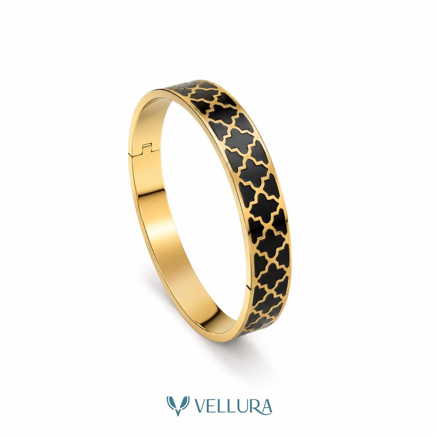 Luxury Black Clover Gold Bracelet