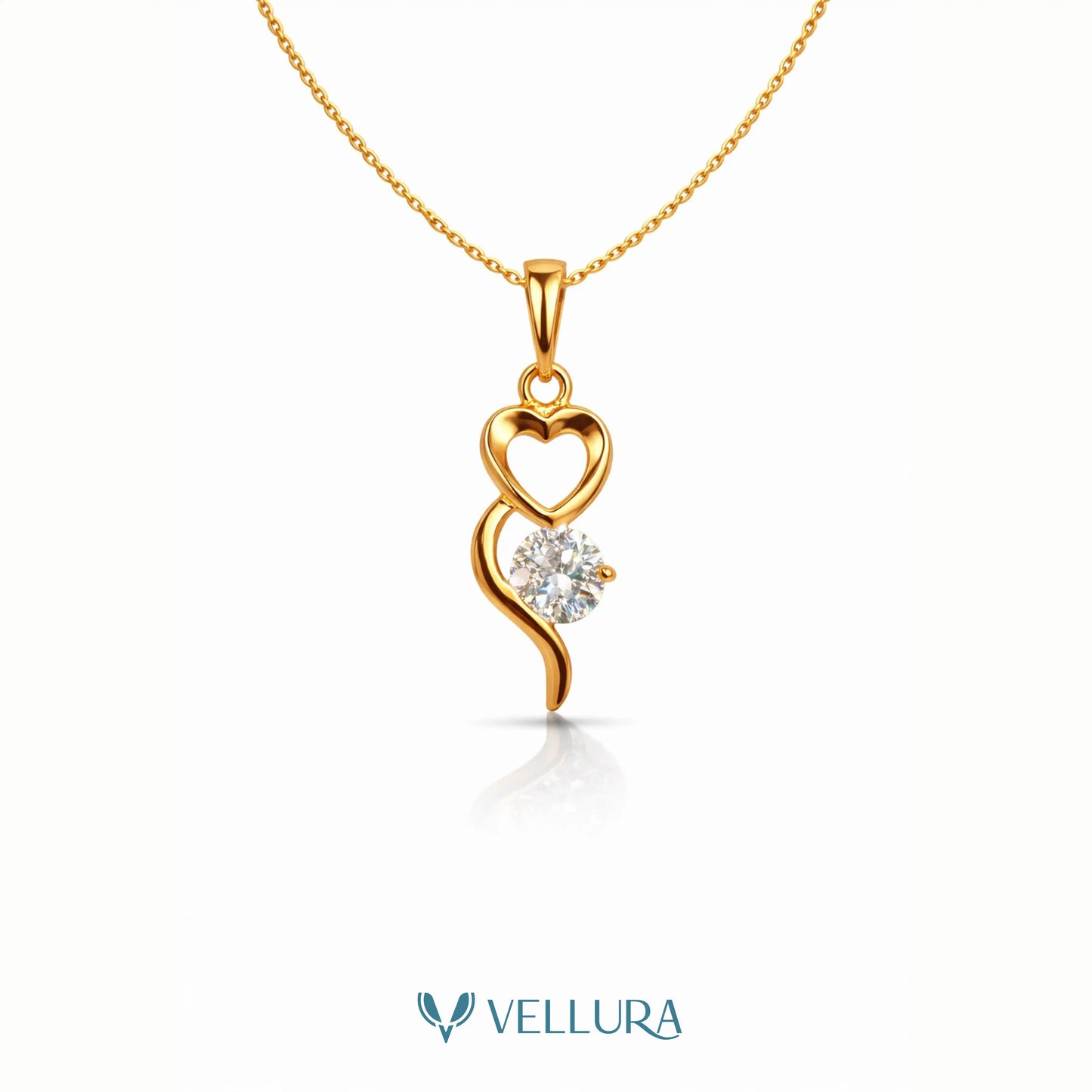 Love Necklace with Swarovski Stone