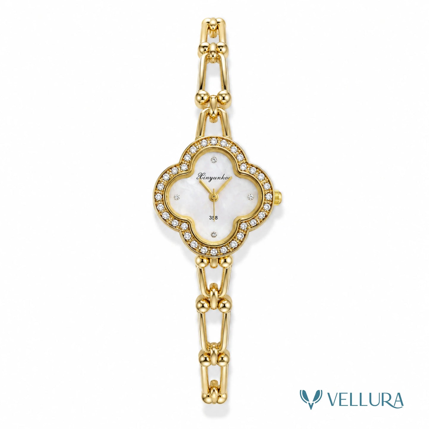 Clover Luxe Crystal Watch