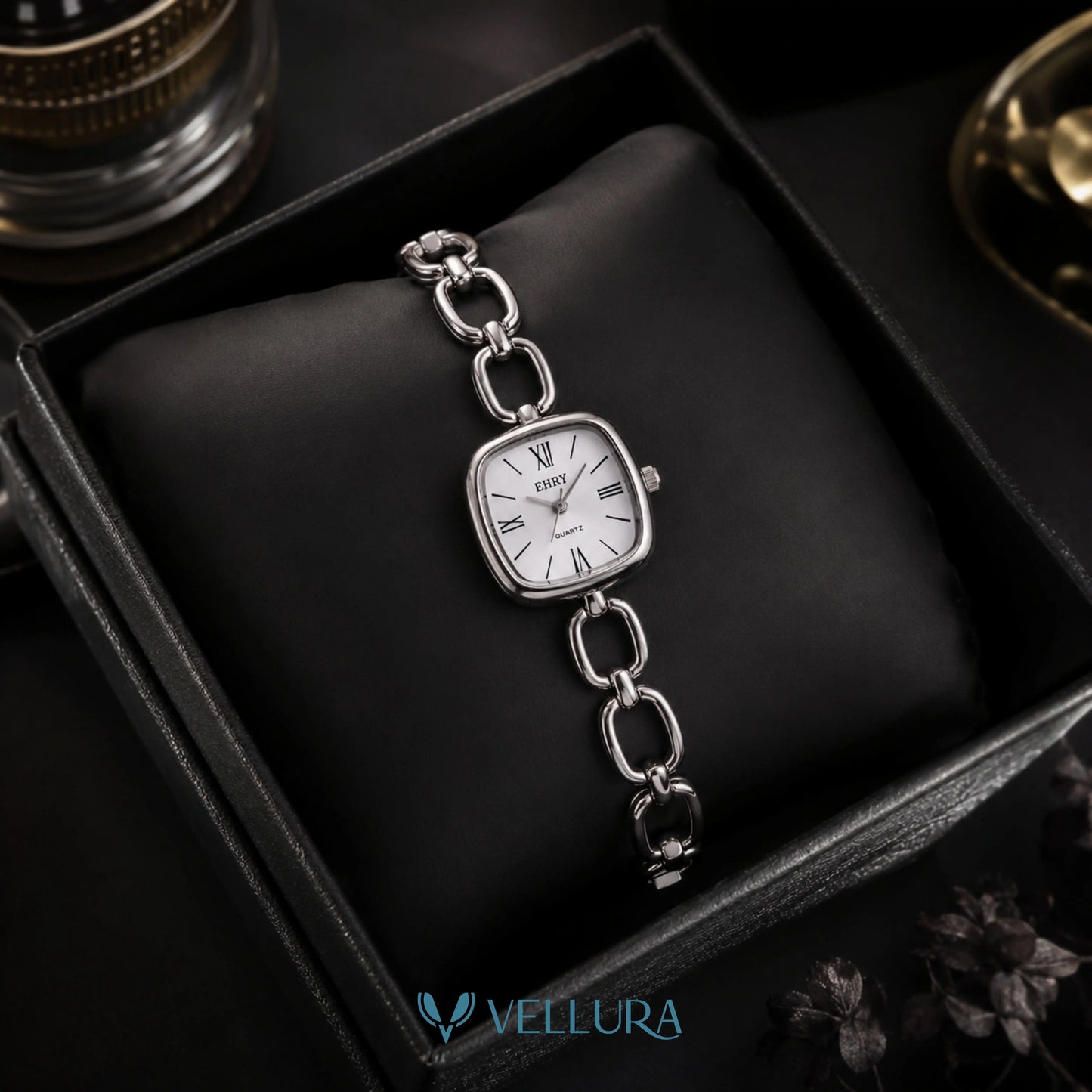 Silver Chain Link Women's Watch