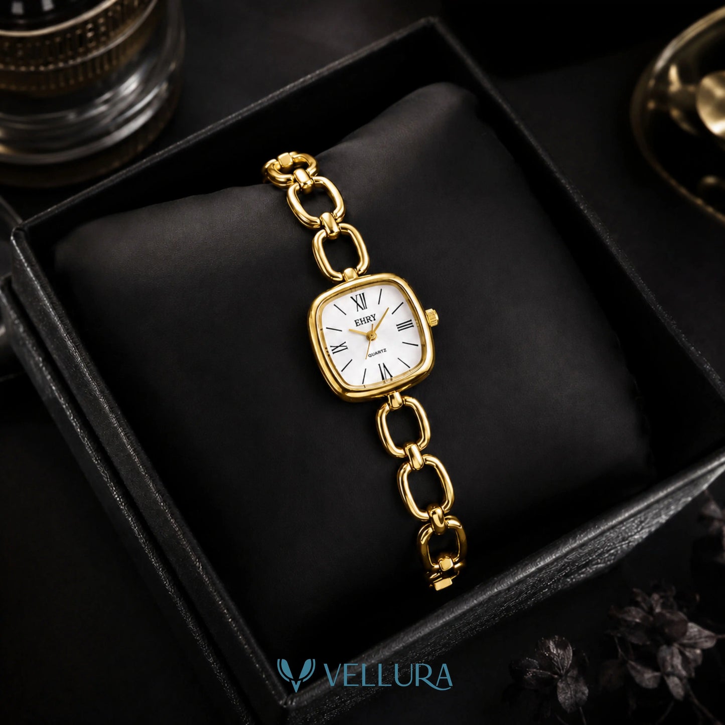 Gold Chain Bracelet Watch