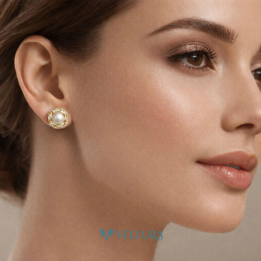 Pearl Stud Earrings
