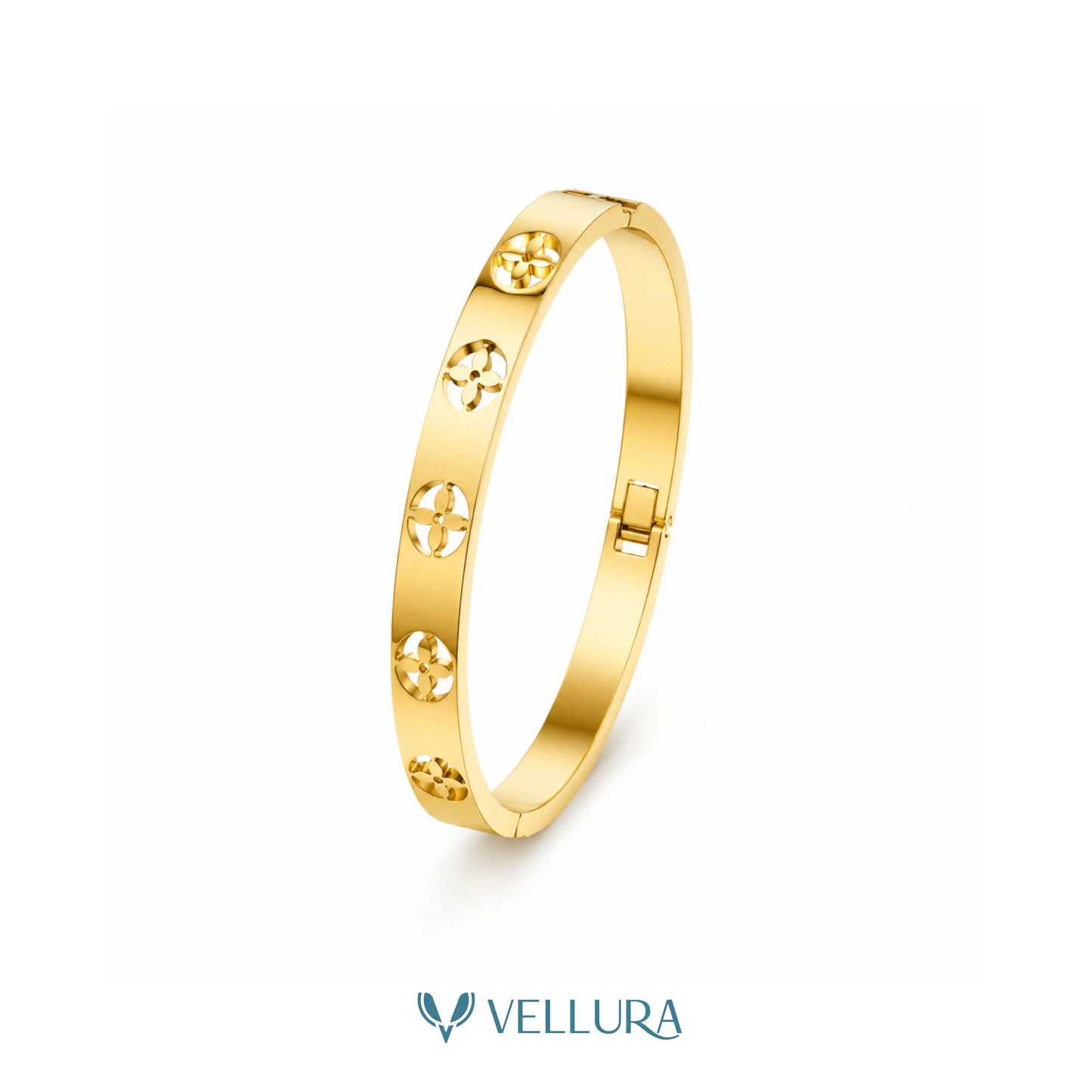 LV Inspired Gold Bracelet