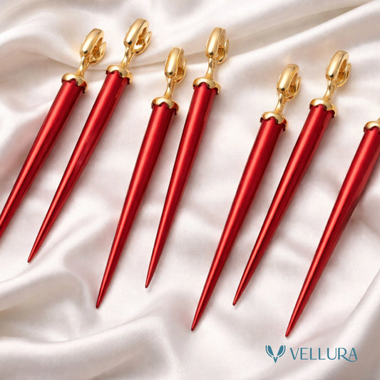 Red mirchi Drop Earrings