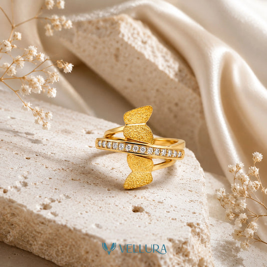 Crystal Wrap Adjustable Ring