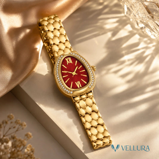 Imperial Red Sunburst Watch-Bvalgari Insipred
