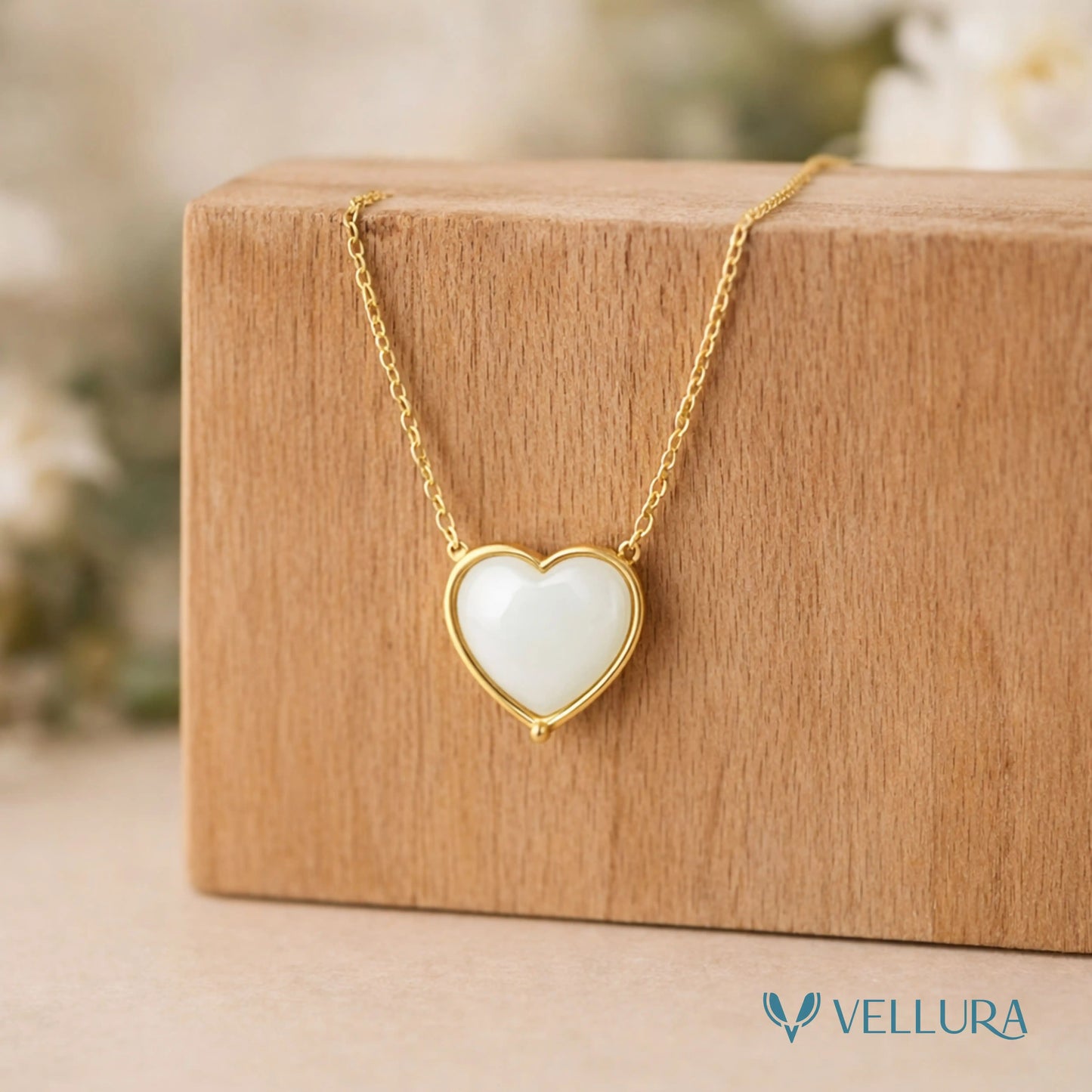 Heart Enamel Pendant Necklace-VJ1