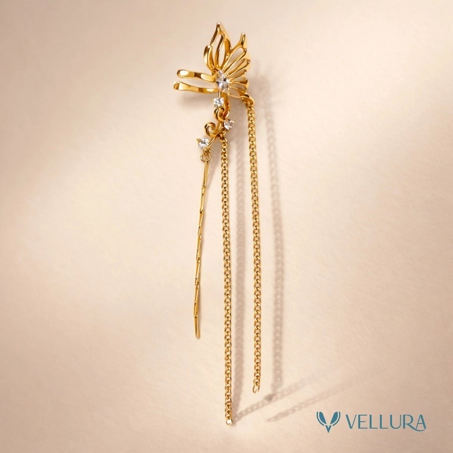 Gold Drop Ear Cuff