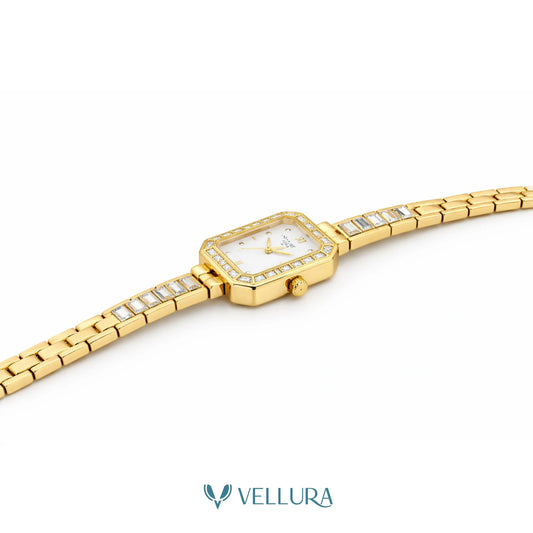 Gold Crystal Bracelet Watch