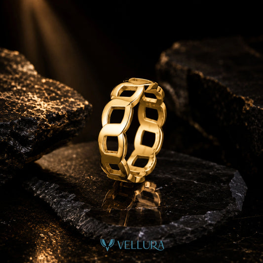 Gold Chain Link Ring