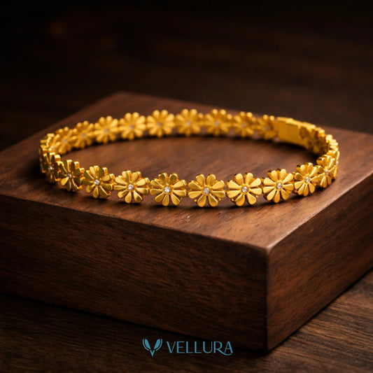 Gold Floral Bracelet