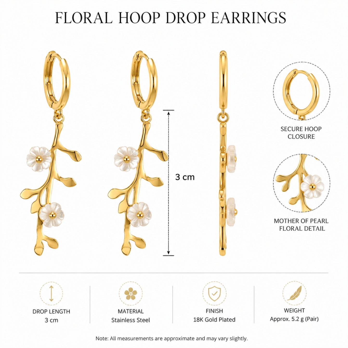 Floral Dangle Earrings