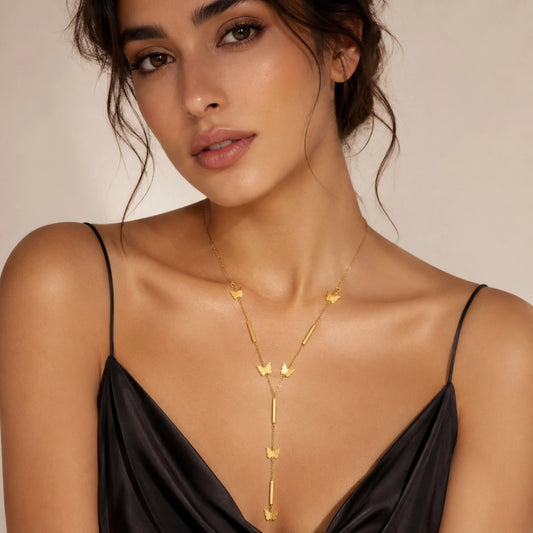 Butterfly Drop Necklace