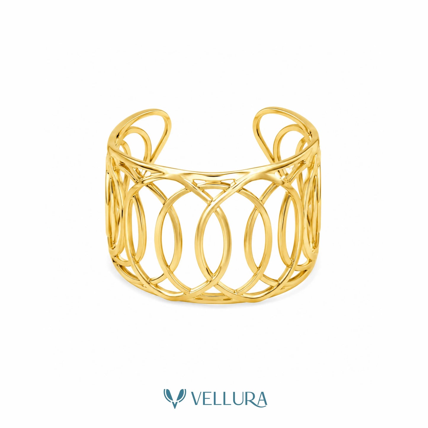 Geometric Open Cuff Bracelet