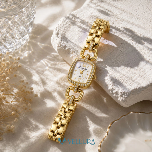 Crystal Gold Watch