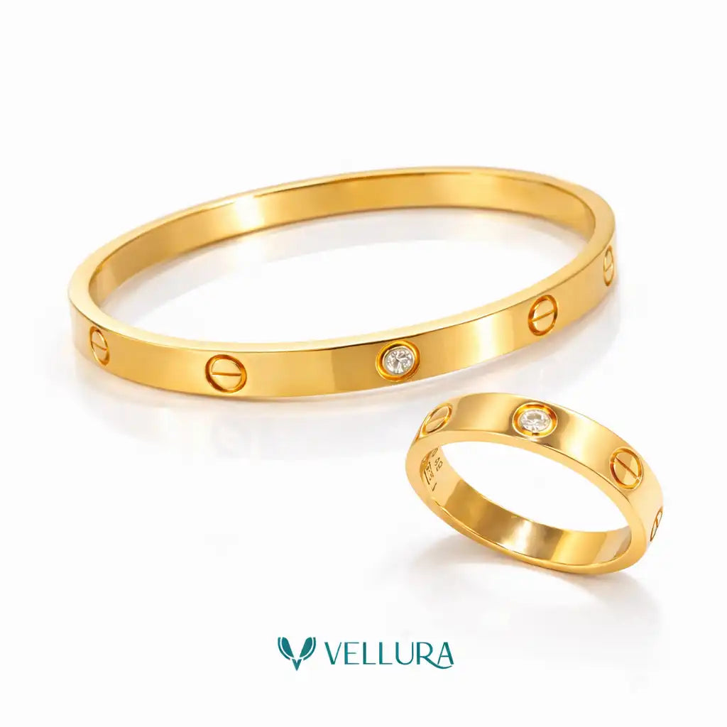 Cartier-Inspired Bracelet & Ring Combo
