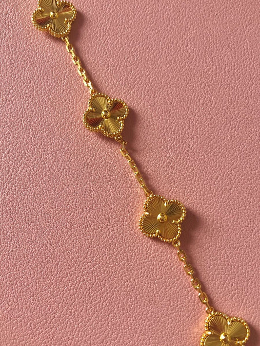 Gold Quatrefoil Bracelet
