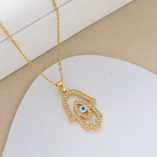 Bohemian Hamsa Pendant