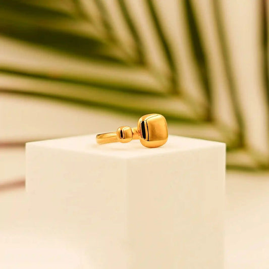 Adjustable Gold Plated Ring - Vellura Jewellery Rings