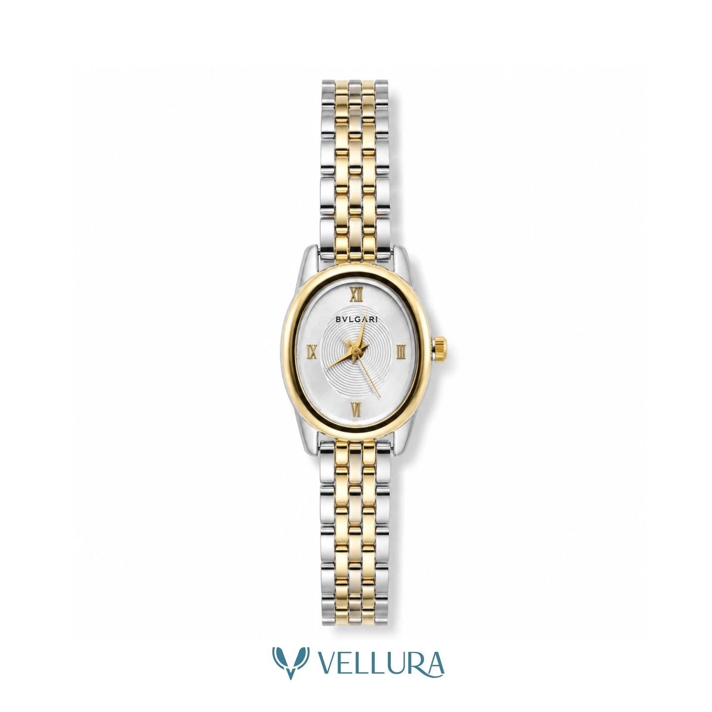 Elegant Dual Tone Watch-Bvalgari Insipred