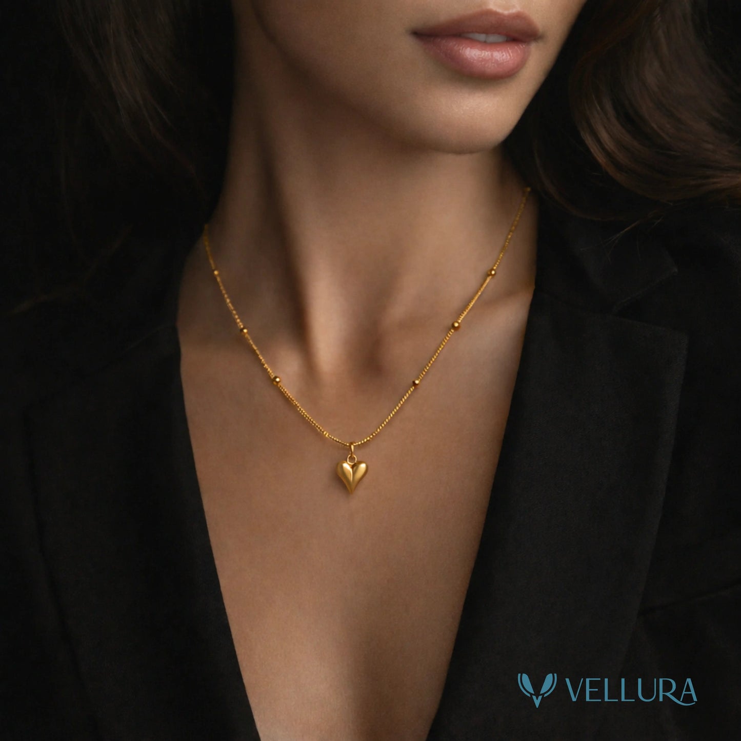 Minimal Gold Heart Necklace