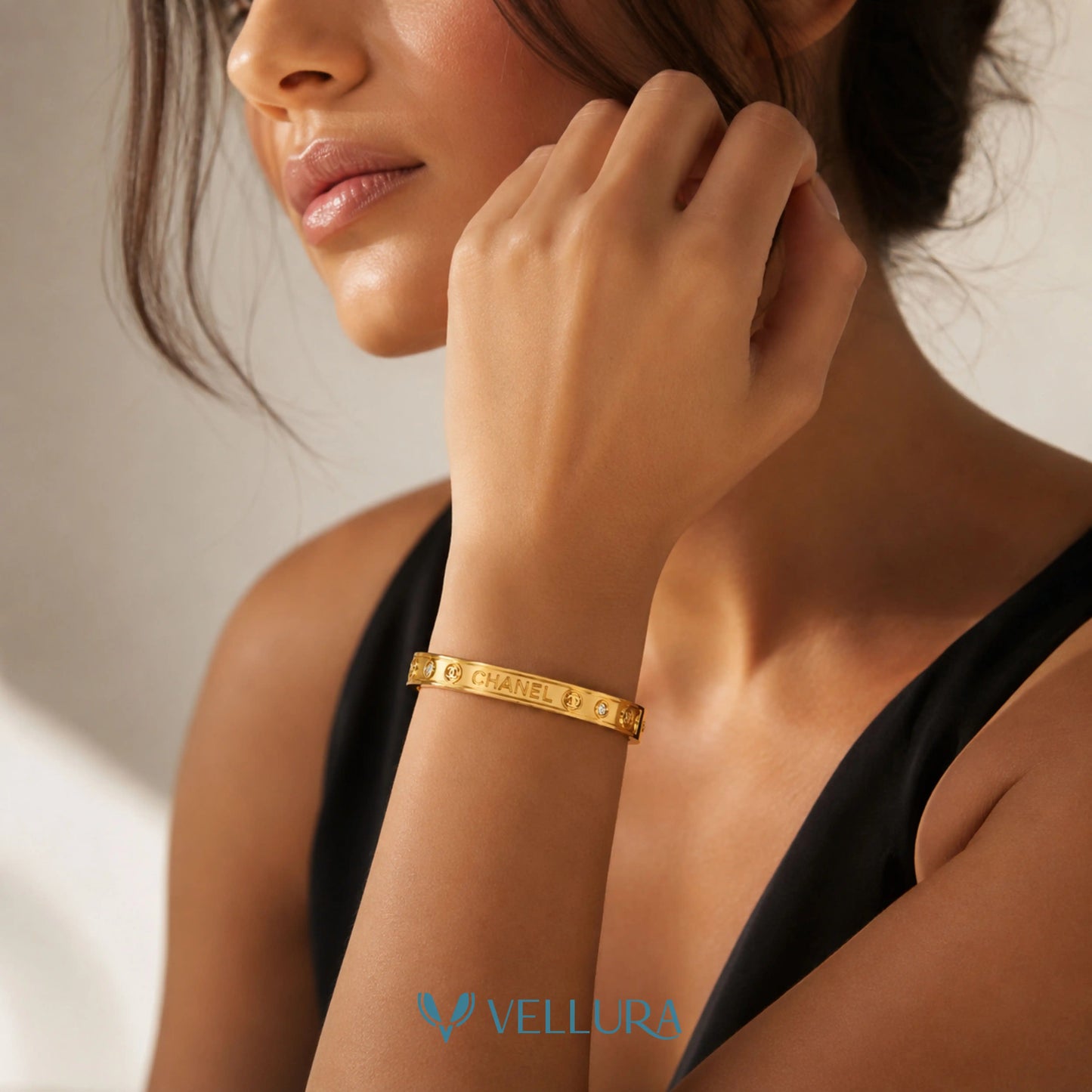 CHANEL INSIPRED Crystal  Bracelet