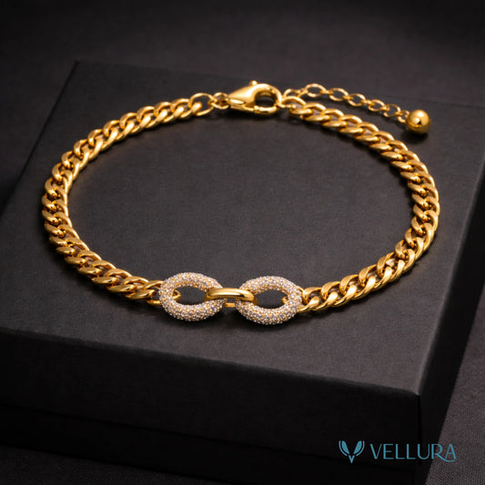 Gold Infinity Link Bracelet